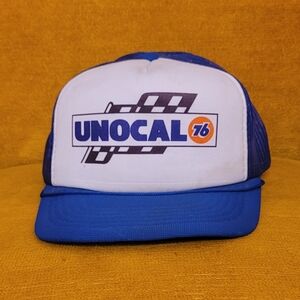 Unocal 76 Unocal Blue and White Trucker Hat